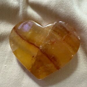 Polished Heart Shaped Golden Healer Quartz